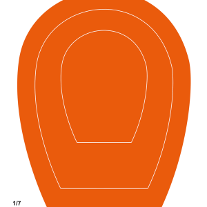 1/7 tapet orange