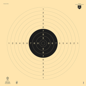 Pistoltavla 25-50m internationell