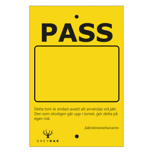 Passkylt för märkning av pass, 10-pack