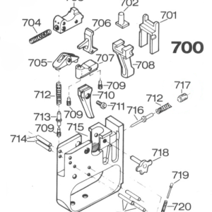 Tryckfjäder för avtryckartand pos.nr 704