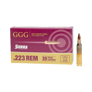 GGG .223 Rem 77gr HPBT Sierra Matchking