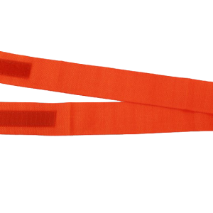 Hattband 40 mm, orange med kardborre