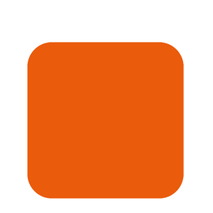 Täcklappar orange 17x17mm