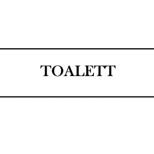 Toalett skylt